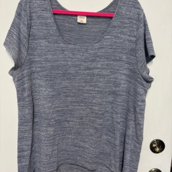 SOMA DUSTY BLUE TWILL 2 PC. JOGGER(SZ. L) & SHORT SLEEVE TOP.(SZ.XXL) - Picture 2 of 4